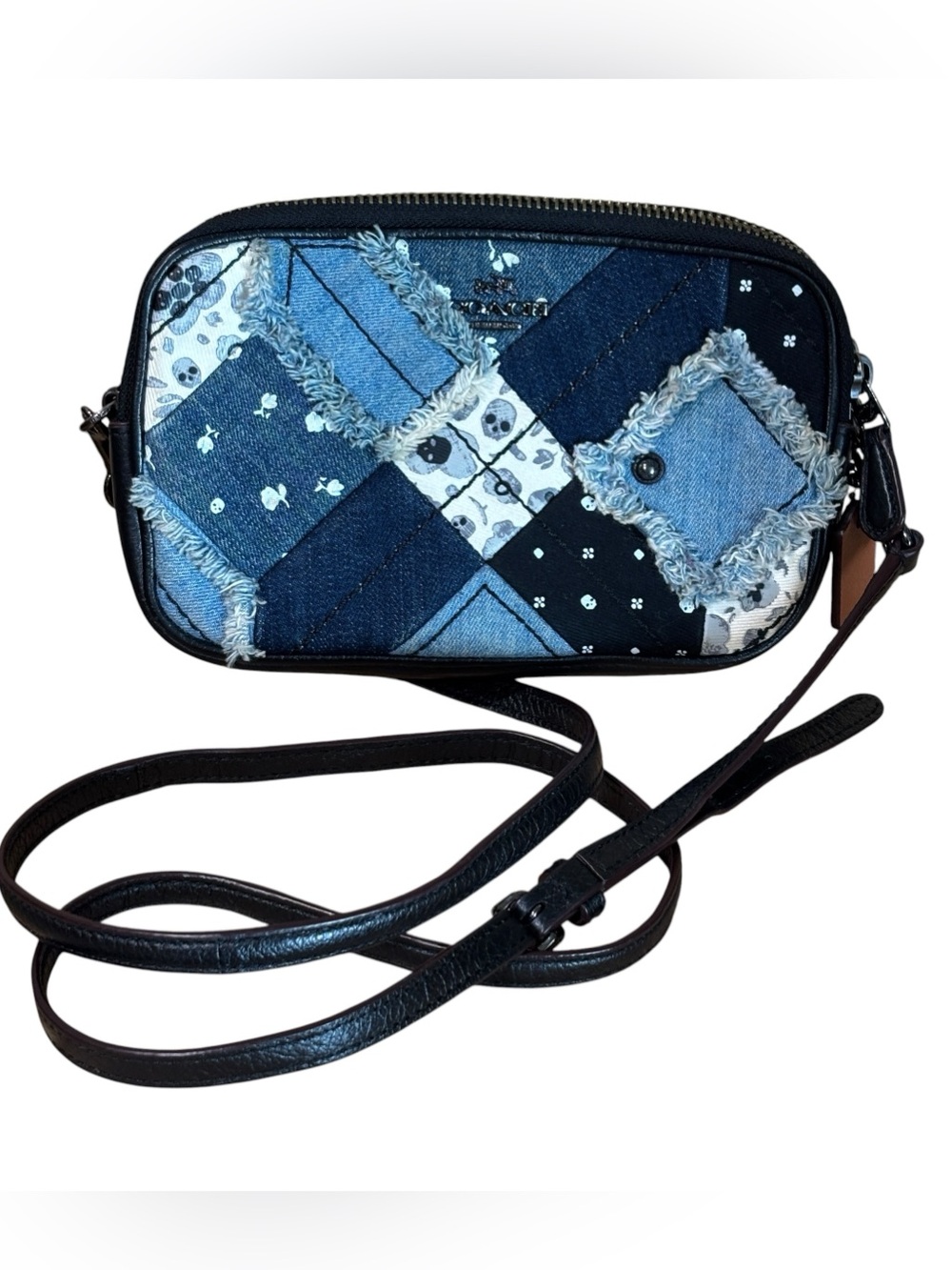 Coach Canyon Quilt Denim Crossbody